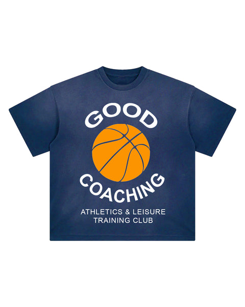 "Good Coaching" (Navy Blue) Tee