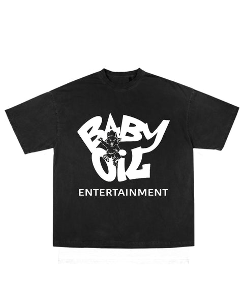 "Baby Oil Ent." (Black) Tee