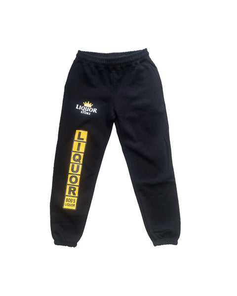 "Liquor Store" (Black) Sweatpants