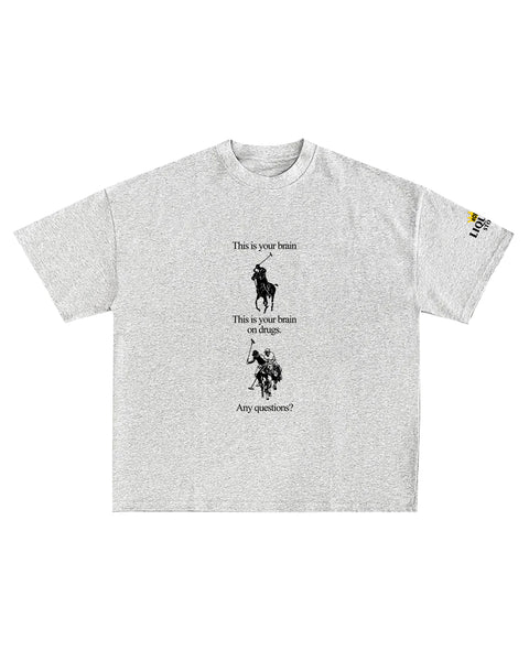 "Just Say No To Polo Assn." (Ash Grey) Tee