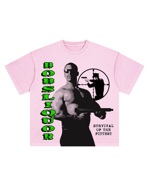 "Survival of The Fittest" (Pink) Tee