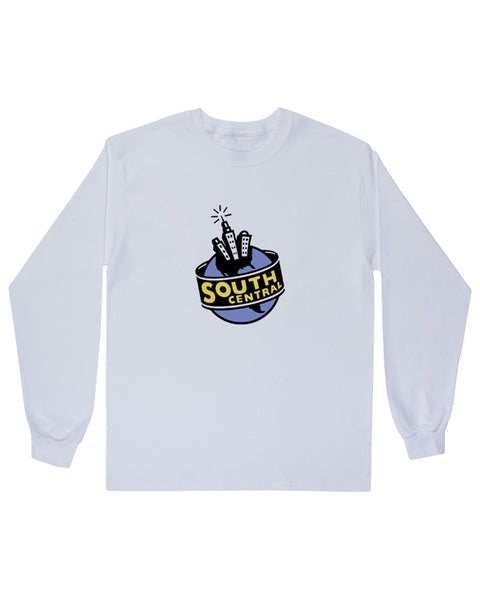 "South Central" (White) Long Sleeve Tee