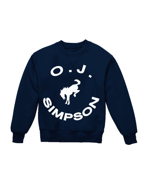 "White Bronco" (Navy Blue) Sweatshirt