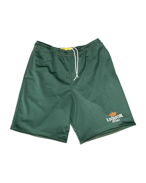 "Logo" (Green) Mesh Shorts