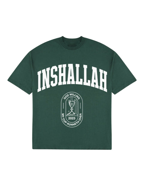 "Inshallah" (Forest Green) Tee