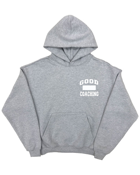 "Good Coaching" (Heather Grey) Hoodie