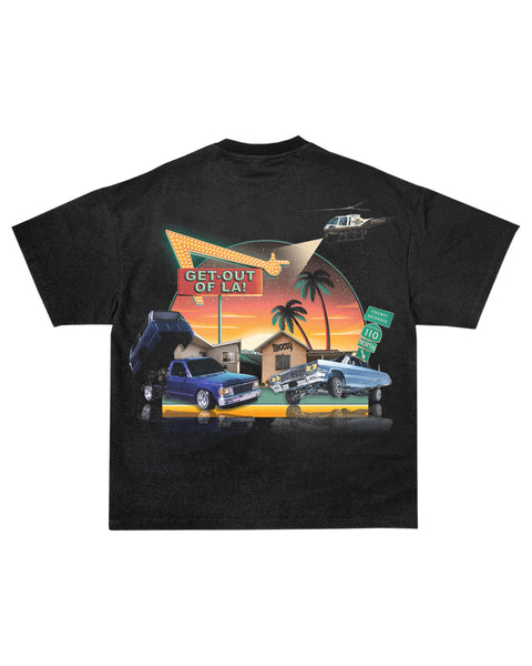 "Get Out Of LA 2024" (Black) Tee