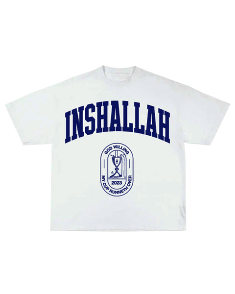 "Inshallah" (White) Tee