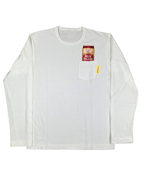 long sleeve beer pocket tee