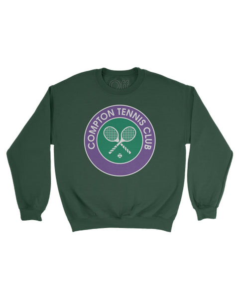 "Compton Tennis Club Logo" (Green) Sweatshirt