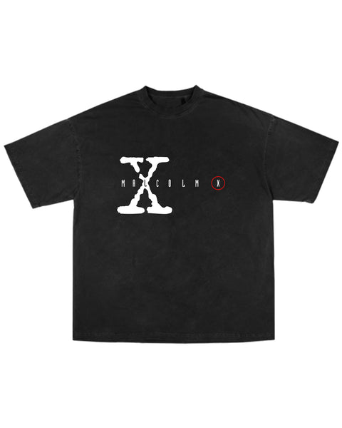 "Malcolm X Files" (Black) Tee